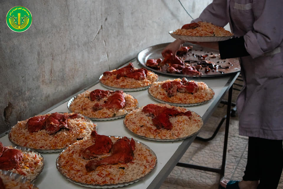 ✨💚تقديم وجبات طعام إلى كادر حماية مدينة التل وحرنة